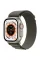 Apple Watch Ultra 49mm Titanium Case with Green Alpine Loop Large